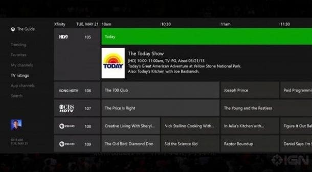 The new Xbox One "TV Guide" feature looks...TV Guide-like.