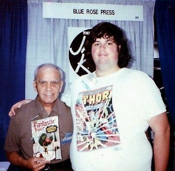 The authour with Jack Kirby, San Diego ComiCon, 1992