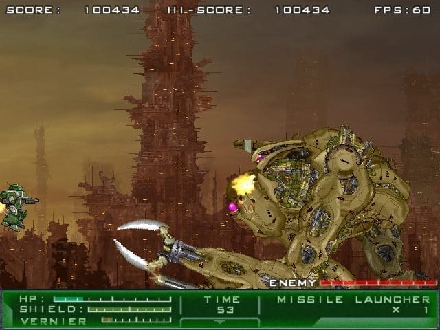 See anything missing from this picture? I'll give you a hint, your mech can't exactly fly. Go big or go home, I guess.